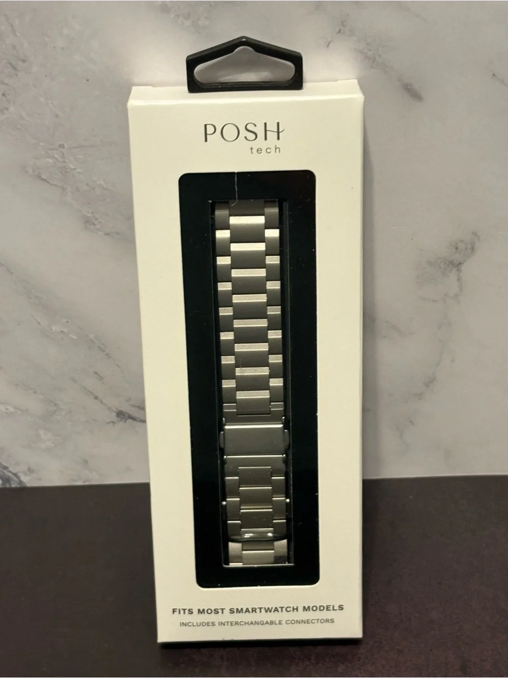 Posh Tech Smartwatch Band Silver (Apple/Google/FitBit/Samsung/Garmin)